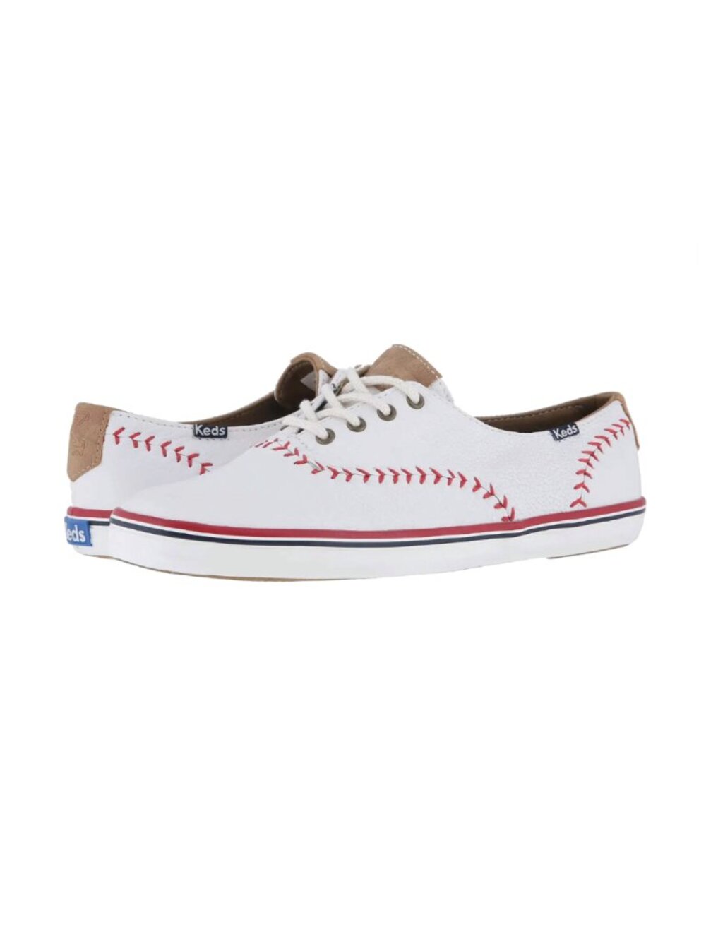 Keds Champion Pennant Baseball Softball Leather Sneakers White Women’s 10.5